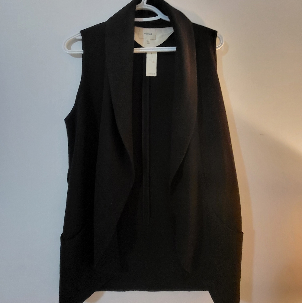 Nwt Wilfred Sleeveless Open Front Vest